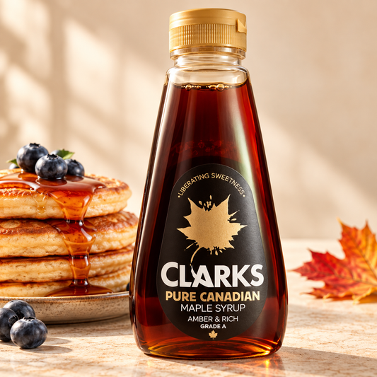 Clarks Pure Canadian – Sirop de Arțar Canadian Pur, Amber & Rich, Grad A - 500ml