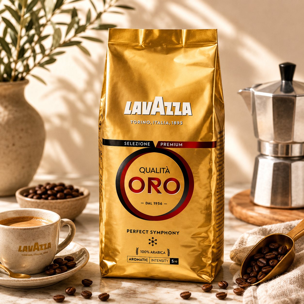 Cafea Boabe Lavazza Qualità Oro 100% Arabica, 500g
