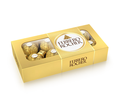 Praline Ferrero Rocher, 8 bomboane, 100g
