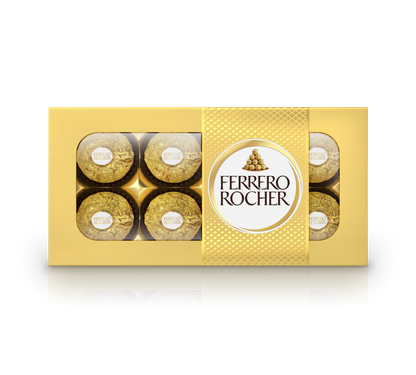 Praline Ferrero Rocher, 8 bomboane, 100g
